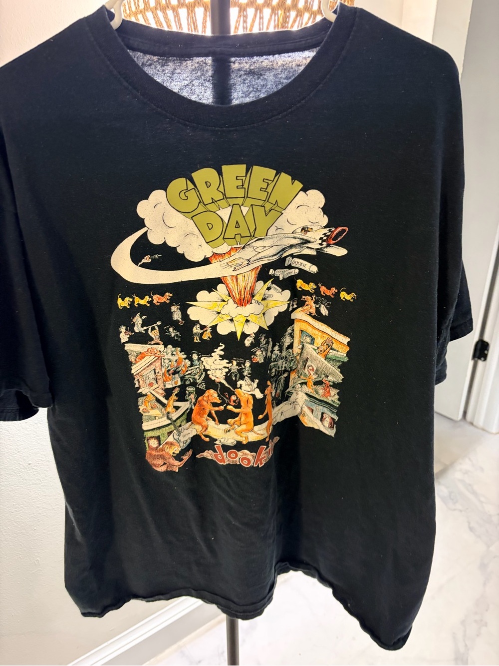 Green Day Graphic Black Band Tee